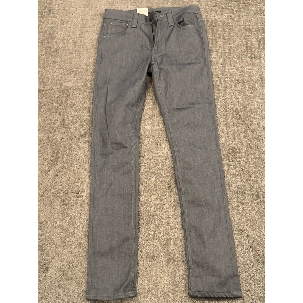 Nudie Jeans Co 29W 34L  Lean Dean Grey  Stretch Gray Denim NWT (B1)